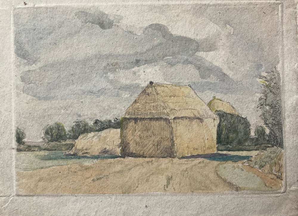 No date. But on back it says G.B.Shaw Div 1 Section 4 (so maybe done while he was in the Royal Marines, between Dec 1942-Jan 1946)