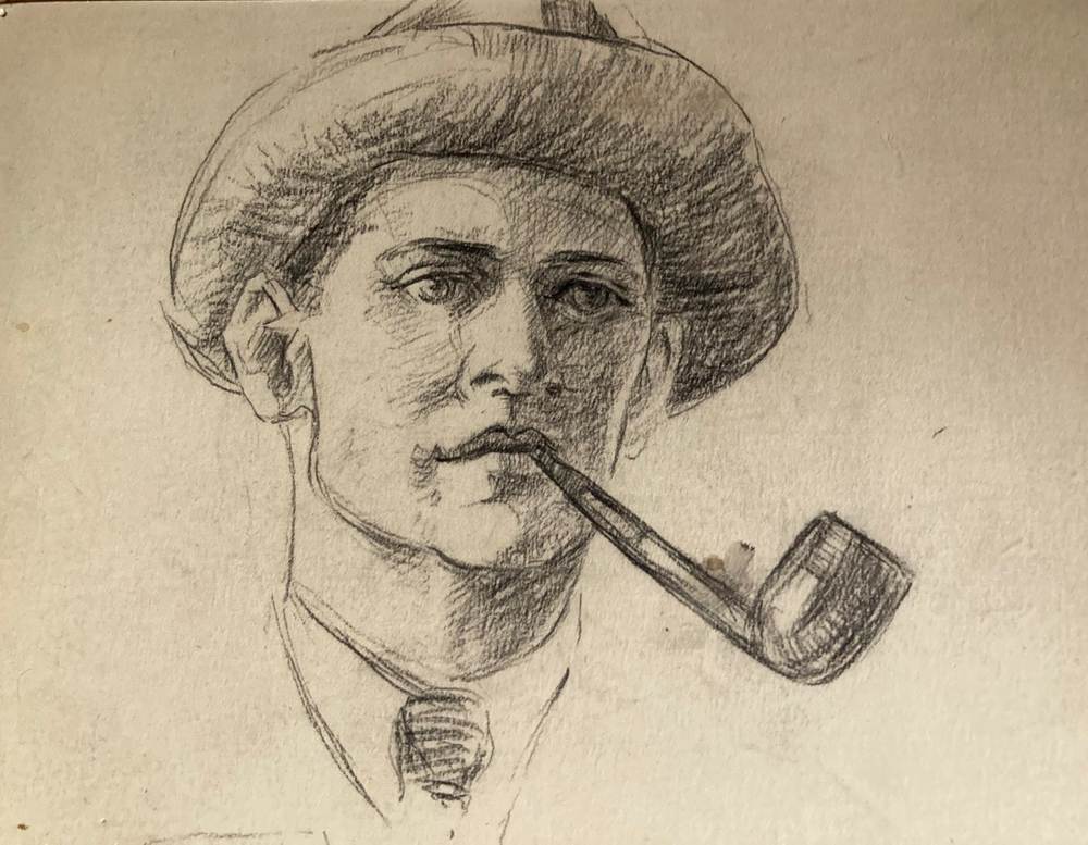 Man with pipe - no date