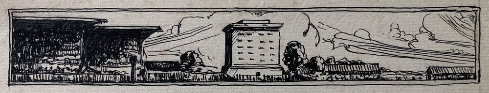 This illustration by appears at the foot of every page in the club magazine!